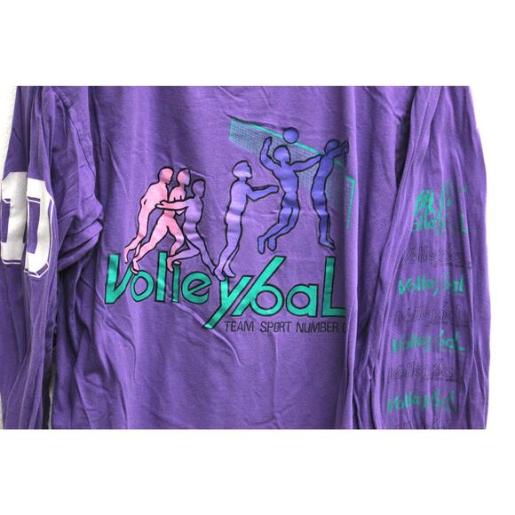 Vintage Volleyball Long Sleeve T Shirt XL - Picture 2 of 7